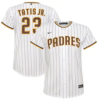 youth nike fernando tatis jr white san diego padres home re